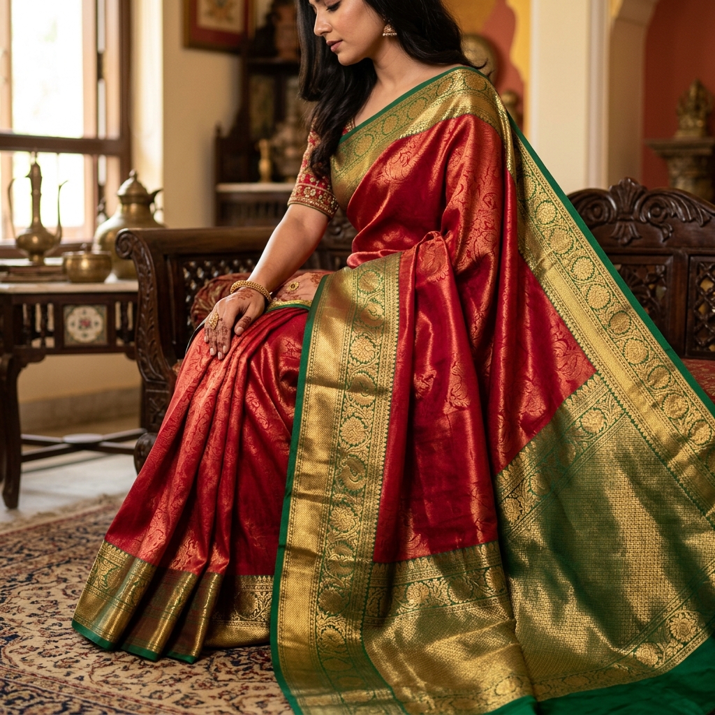 Premium silk and saree fabrics